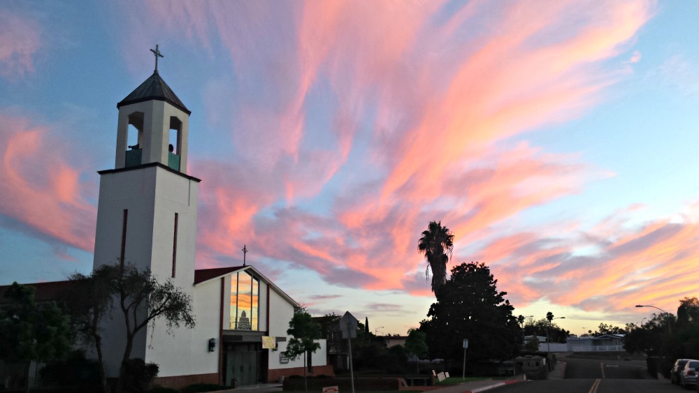 St Columba Church Sunset October 1 2015